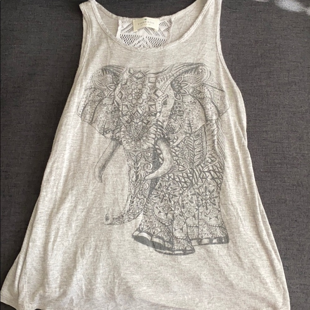 grey elephant tank top